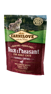 Carnilove Cat Duck & Pheasant - Hairball Control