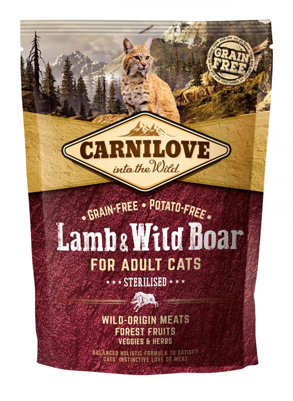 Carnilove Cat Lamb & Wild Boar - for Sterilised