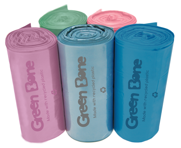 Bajspåsar Green Bone 50 st/rulle, mix