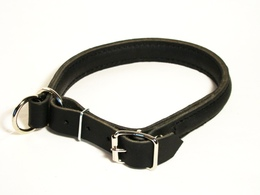 Läderstryp ställbart dubbelsytt svart, Alac