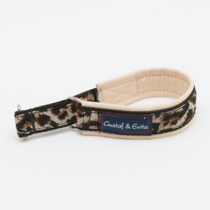Gustaf & Evita halvstryp Leopard, beige skinn