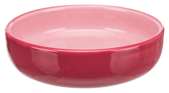 Kattskål kortnosiga, keramik 0,3 l/15 cm, mixade färger