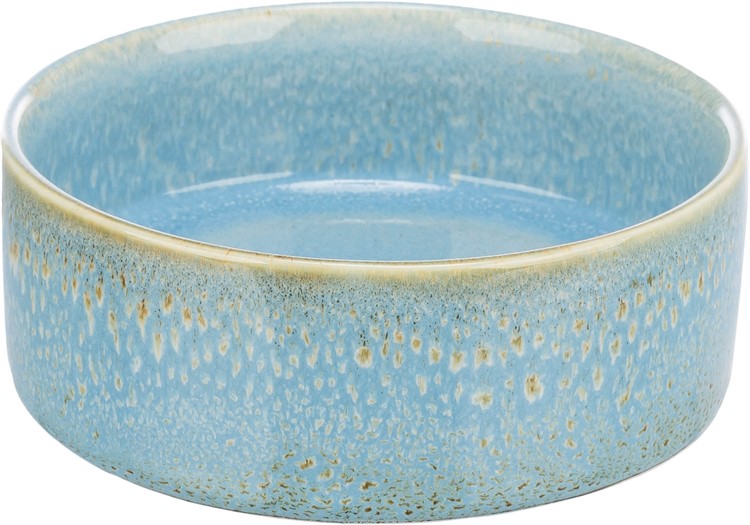 Keramikskål, blåmelerad