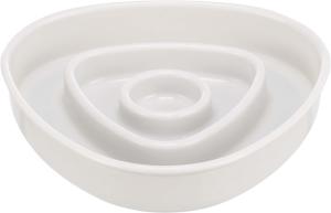 Slow Feed skål, plast/TPR 0,35 l/15x15 cm, grå