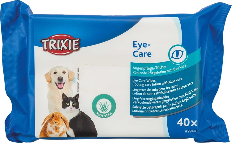 Ögonrengöringsservetter med Aloe Vera, 40-pack