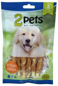 2pets Tuggpinne med kyckling 12cm 6-pack, 70g