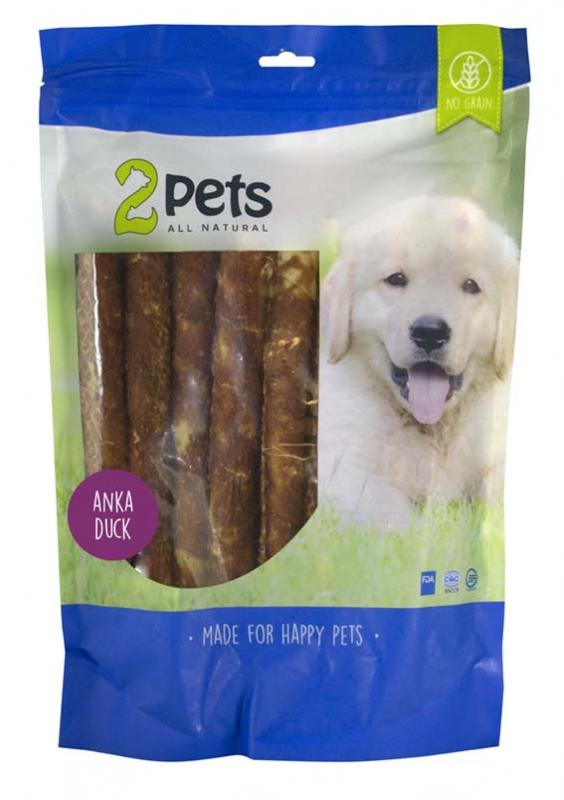 2pets tuggpinne med ankfilé 28 cm, 12-pack