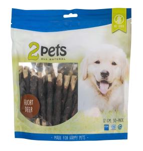 2pets Tuggpinne mald, hjort, 12cm, 30-pack, 400g
