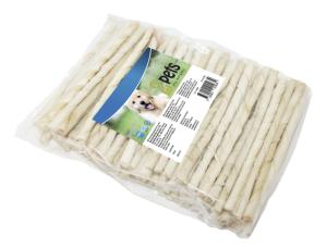 2pets Tuggpinne vriden Vit 12 cm / 7-8 mm, 100-pack