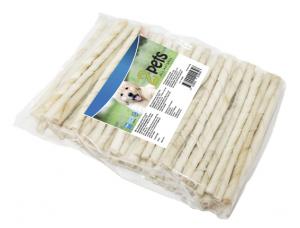 2pets Tuggpinne vriden Vit 12 cm / 9-10 mm, 100-pack