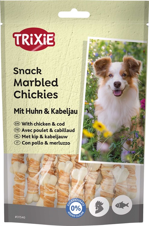 Marbled Chickies med kyckling & torsk 100 g