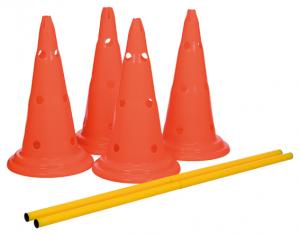 Dog Activity Hinderset 2 hinder, ø30x50cm, 100cm, orange & gul