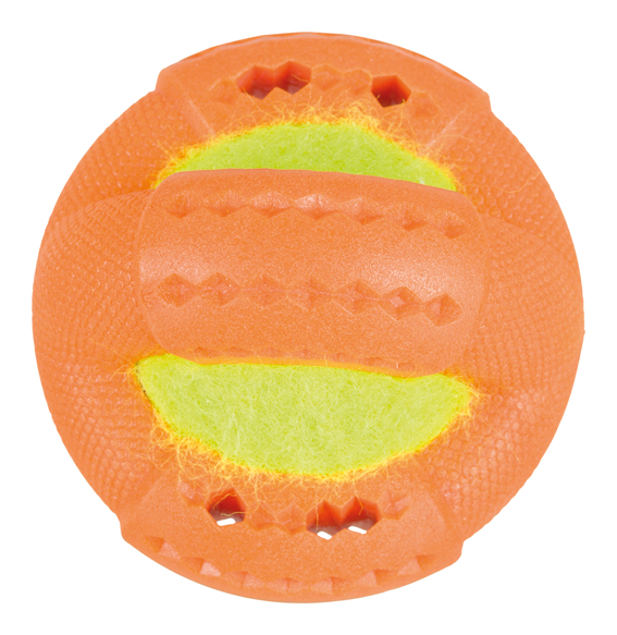 Ring med tennisboll, TPR-foam flytande 9 cm