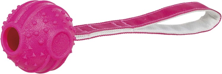 Soft & Strong boll med rem, TPR 27 cm, rosa