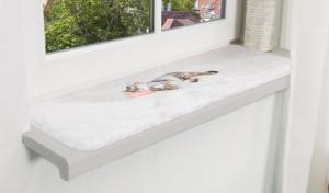 Nani fönsterdyna, nonslip, 90 x 28 cm, grå