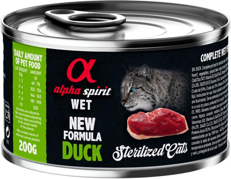 alpha spirit CAT Duck Sterilized 200 g