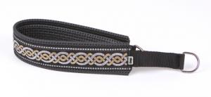 Halvstryp keltisk silver/guld