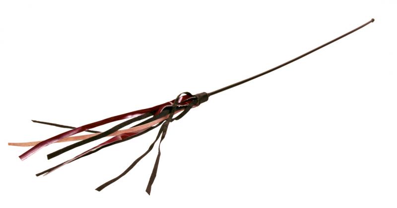 Kattleksak Vippa med läderband 65 cm