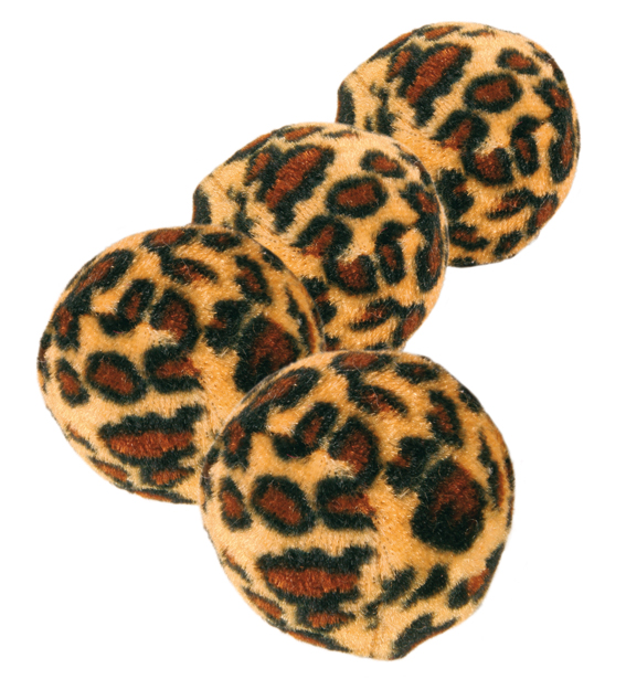 Leopardboll 3,5 cm, 4-pack