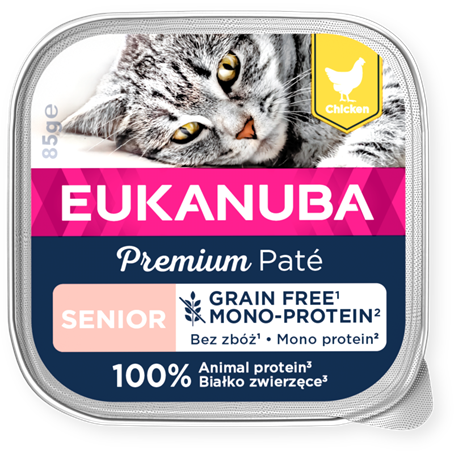 Eukanuba Cat GrainFree Senior Mono Chicken Paté