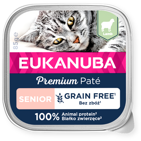 Eukanuba Cat GrainFree Senior Lamb Paté