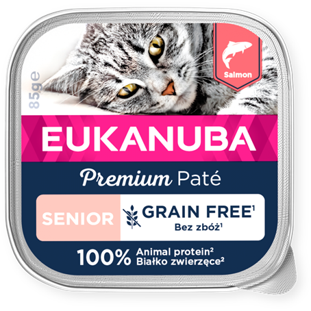 Eukanuba Cat GrainFree Senior Salmon Paté