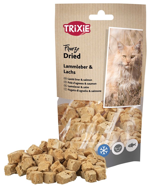 Frystorkad lammlever & lax, 25 g