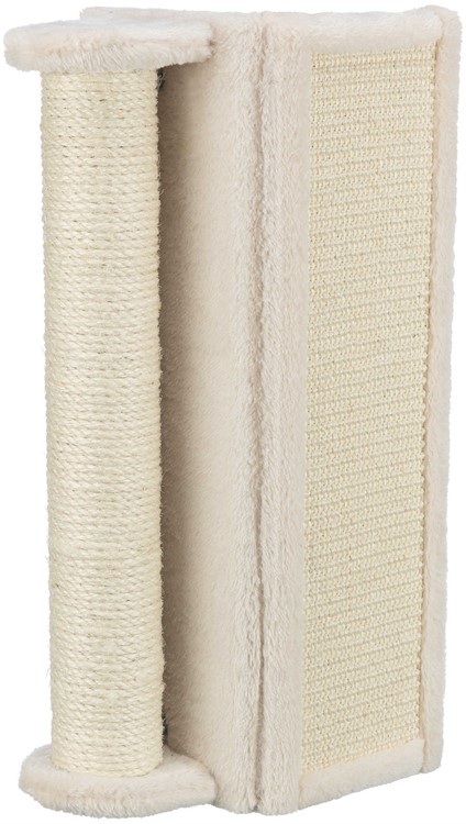 Klösbräda hörn, med sisalrulle, 15 x 50 x 15 cm, beige