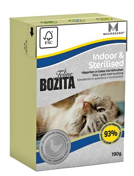 Bozita Feline Indoor & Sterilised tetra 190 g