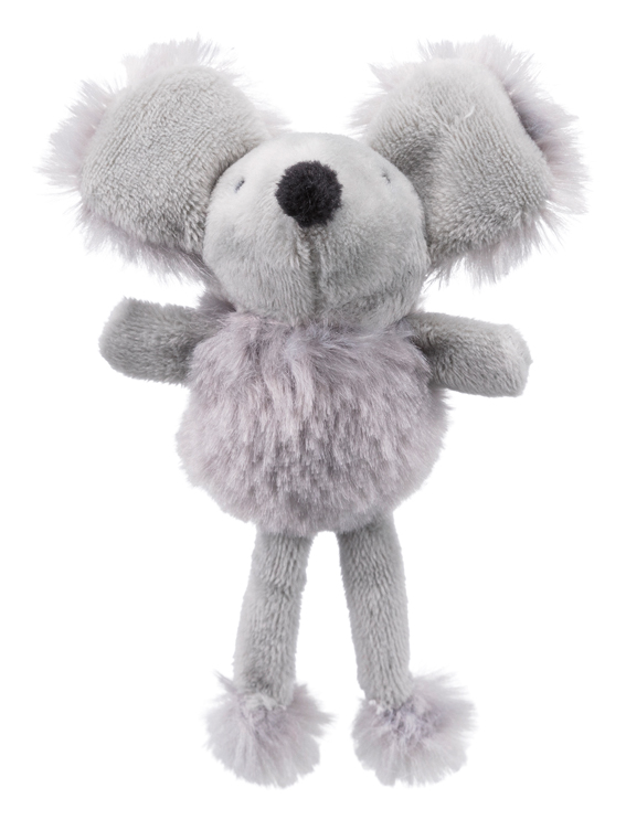 Mus, polyester/prasselfolie, 14 cm