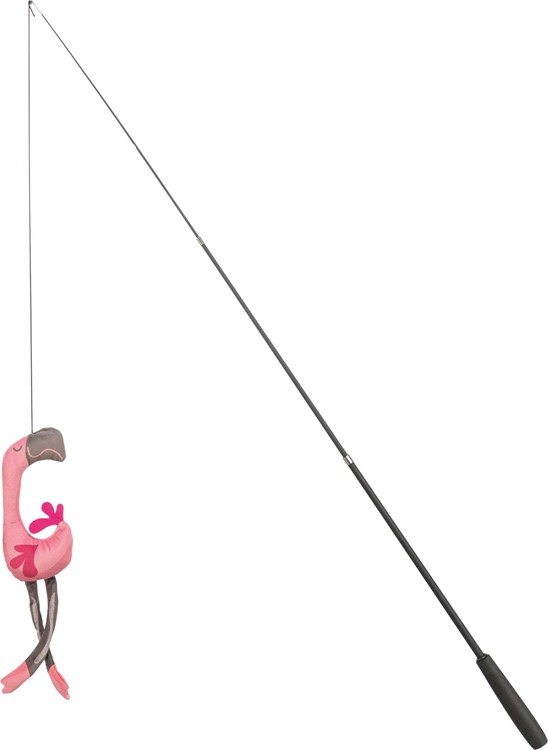 Kattvippa flamingo, glasfiber, 42-106 cm