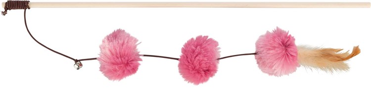 Kattvippa med pom-pom balls, 40 cm