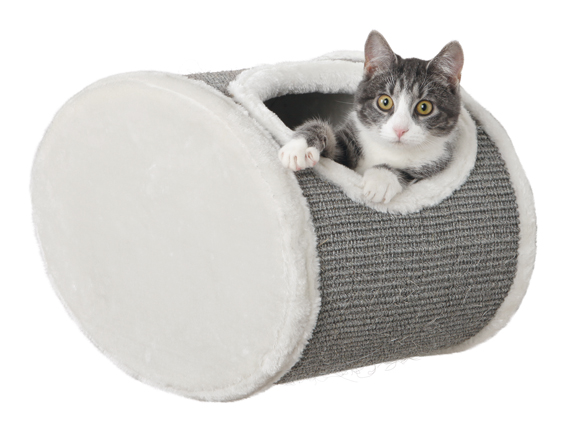 Kattgrotta för väggmontering, 42x29x28 cm, creme