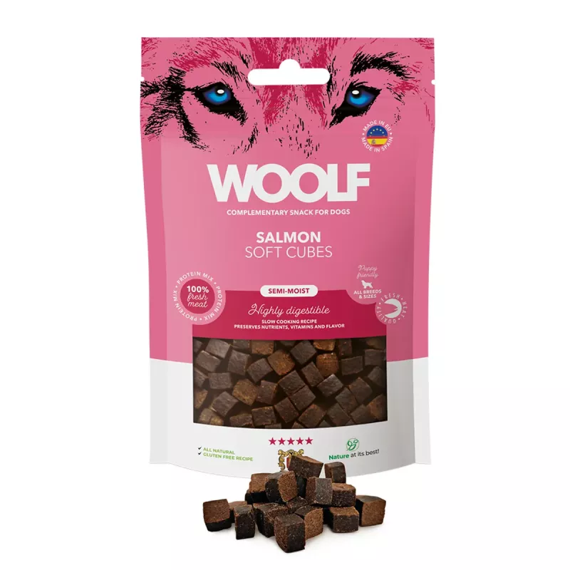 WOOLF Soft Cubes Salmon 100 g