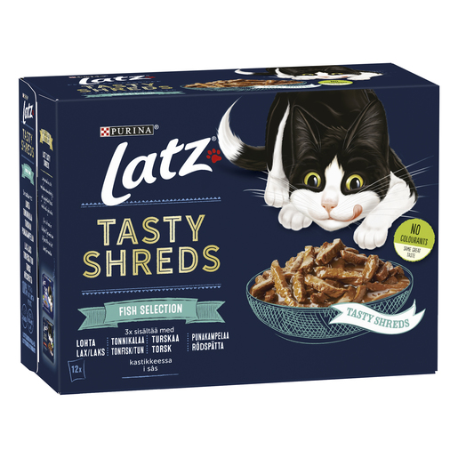 LATZ Tasty Shreds Fish Selection 12x80 g