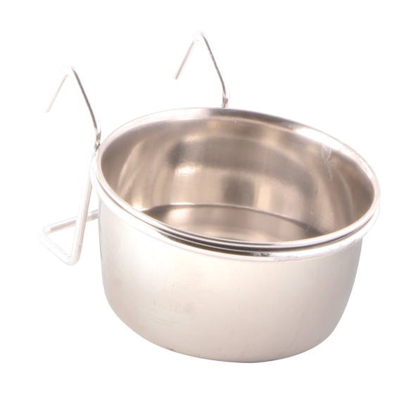 Foderkopp Rostfri med hållare, 150 ml, 7 cm