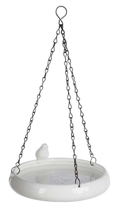 Vattenskål fågel hängande, keramik 500 ml/21 cm