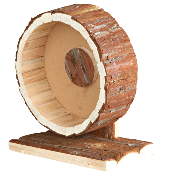 Hamsterhjul i trä, 20 cm