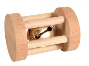 Gnagarrulle trä med bjällra, liten