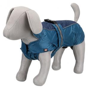 Regntäcke Rouen mops/bulldog blå/reflex