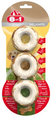 8in1 Delights Rings, 3 st