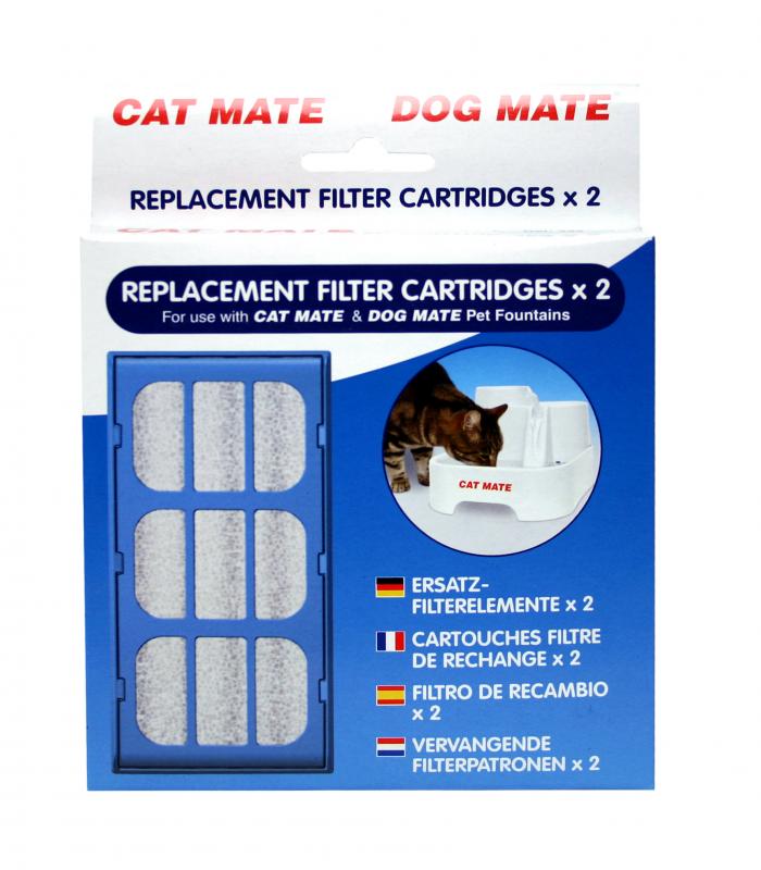Filter till vattenfontän Cat Mate 2-pack