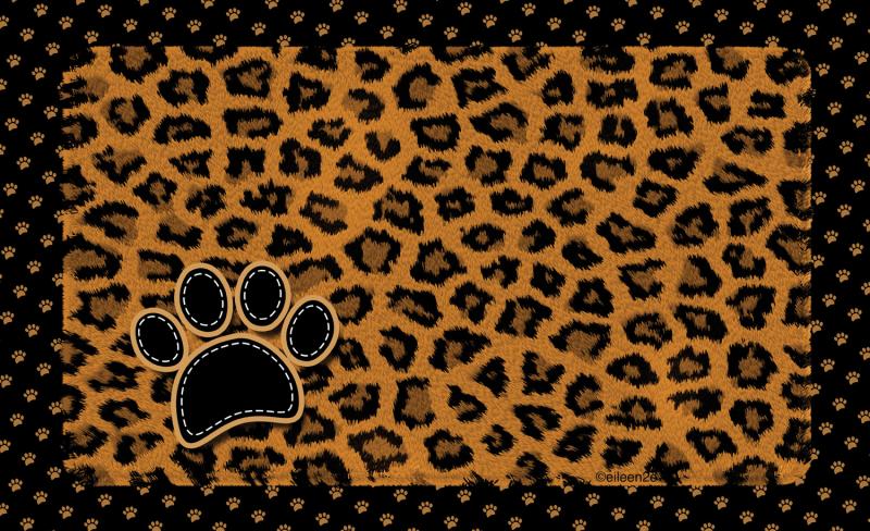 Underlägg leopard brun 51x30 cm, Drymate