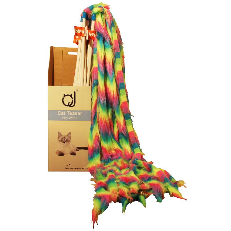 Kattspö med plyschsvans 45 cm