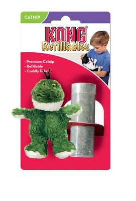 KONG Cat Refillable Catnip Frog