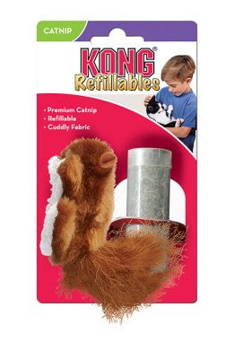 KONG Cat Refillable Catnip Squirrel