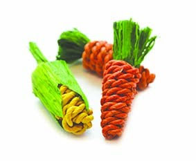 Sisal carrot & corn 3-pack