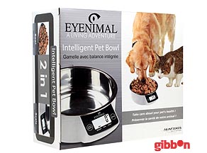 Rostfri skål med våg