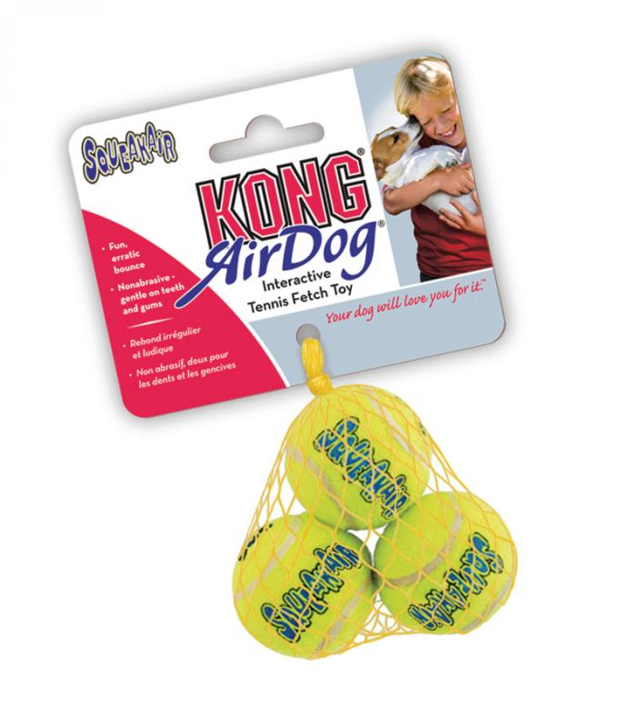 KONG AirDog Squeaker tennisboll 3-pack