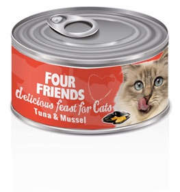 Four Friends Cat Tuna & Mussel 85 g